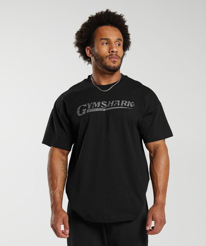 Gymshark Pump Cover T-Shirt T-Shirts Zwart | 50YDXVHWF