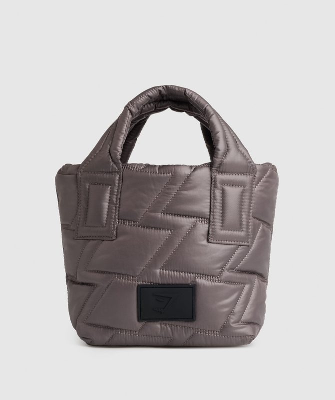 Gymshark Quilted Mini Tote All Bags Bruin | 82LIVQNDK