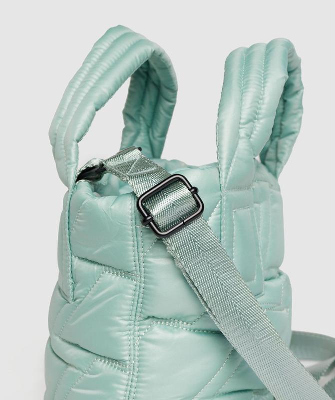 Gymshark Quilted Mini Tote All Bags Frost Teal | 84PBJMUAO