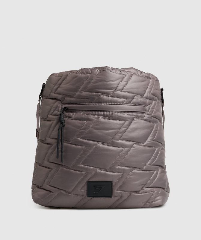 Gymshark Quilted Yoga Tote All Bags Bruin | 10MLHAXPO