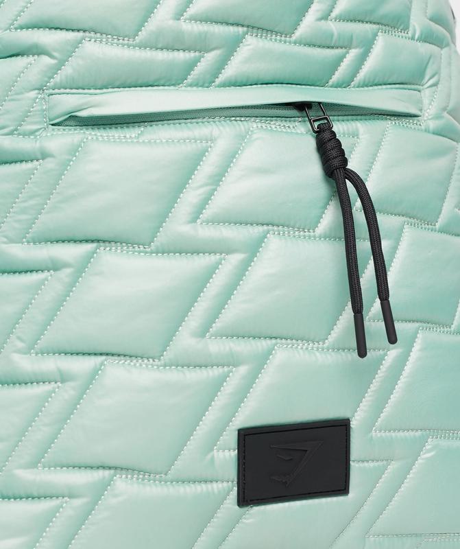 Gymshark Quilted Yoga Tote All Bags Frost Teal | 17NKXGJSH