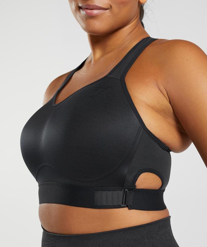 Gymshark Racerback High Support Sports Bra, B/C-E/F Sports Bras Zwart | 35MWSJYUD