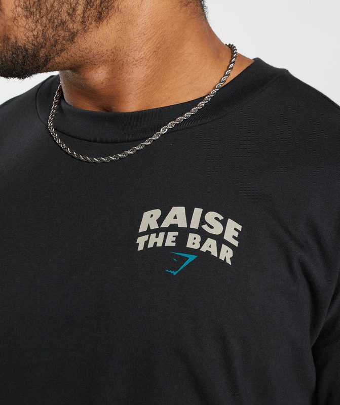 Gymshark Raise the Bar T-Shirt T-Shirts Zwart | 27CNTQLDA