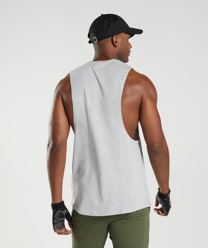 Gymshark React Drop Arm Tank Tanktop Lichtgrijs | 51XRYHFTZ