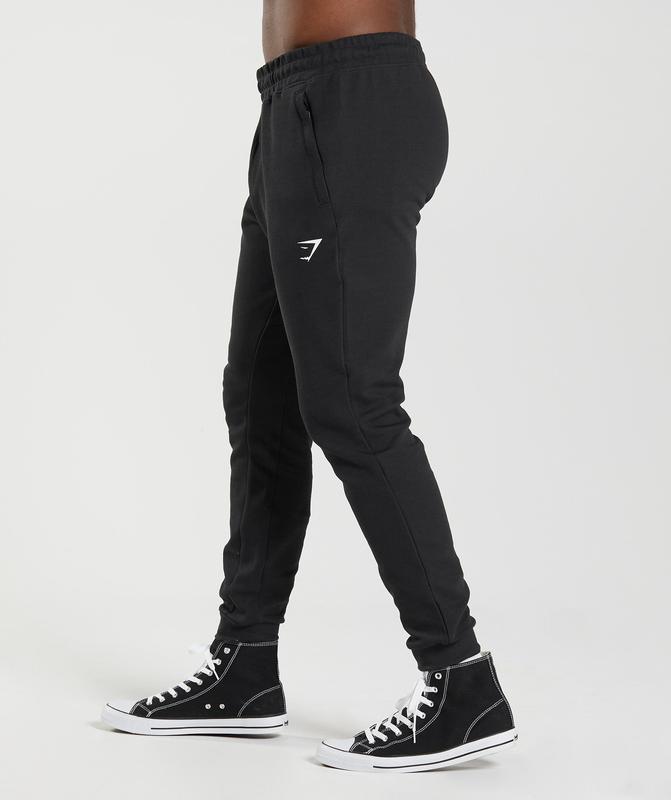 Gymshark React Joggers Broek Zwart | 24WKDYPHT