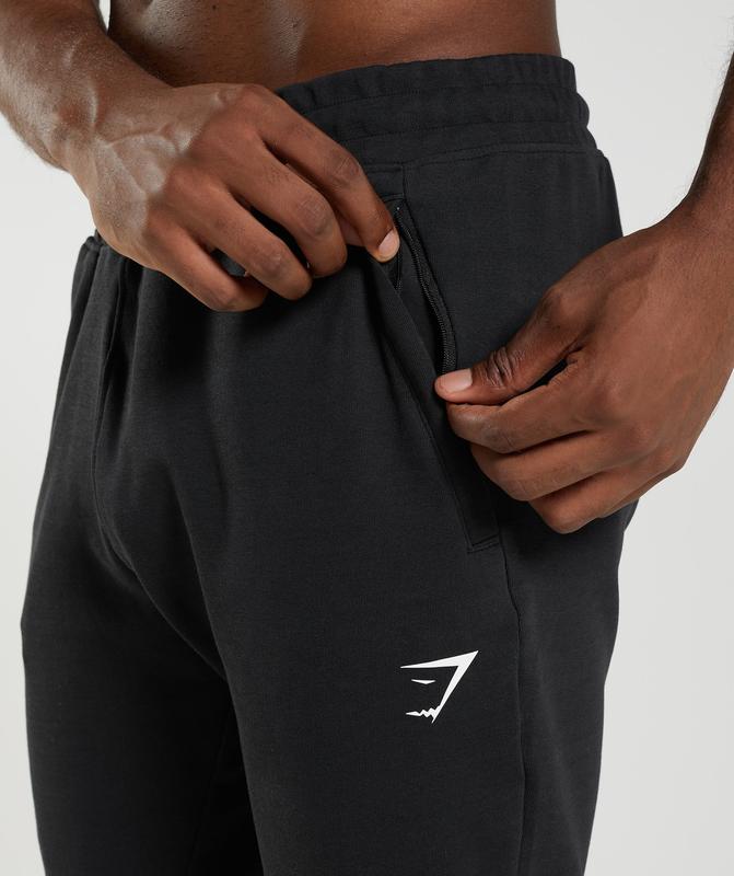 Gymshark React Joggers Broek Zwart | 24WKDYPHT