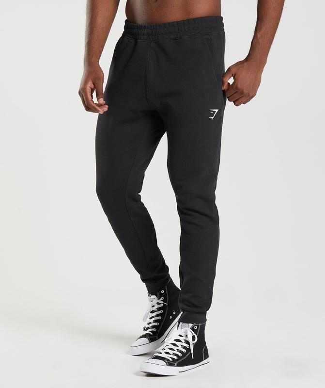 Gymshark React Joggers Broek Zwart | 24WKDYPHT