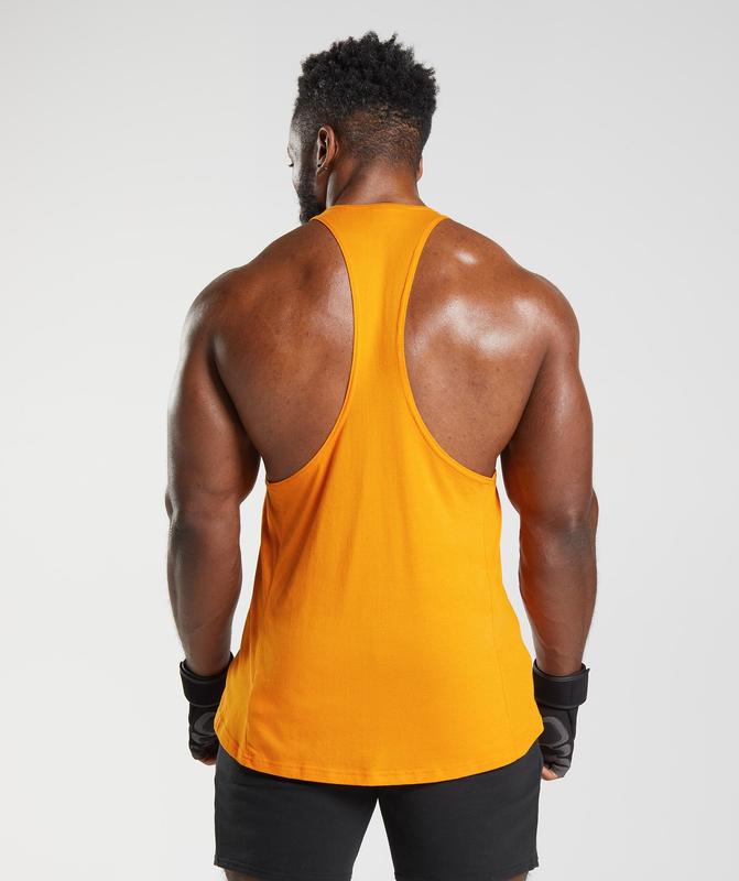 Gymshark React Stringer Stringer Oranje | 93GYPFQMN