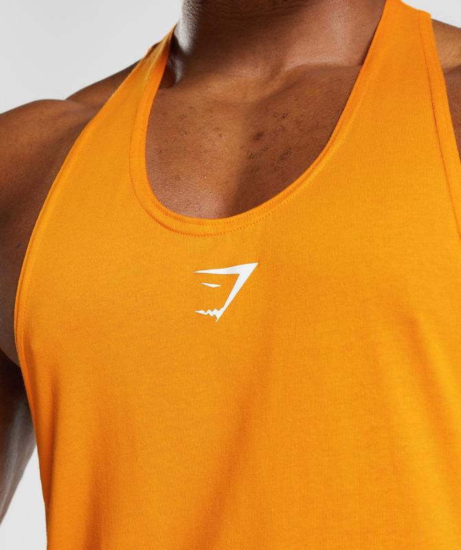 Gymshark React Stringer Stringer Oranje | 93GYPFQMN