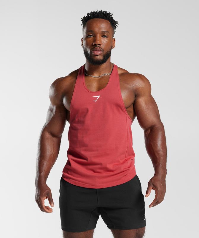 Gymshark React Stringer Stringer Rood | 64ANQDESZ