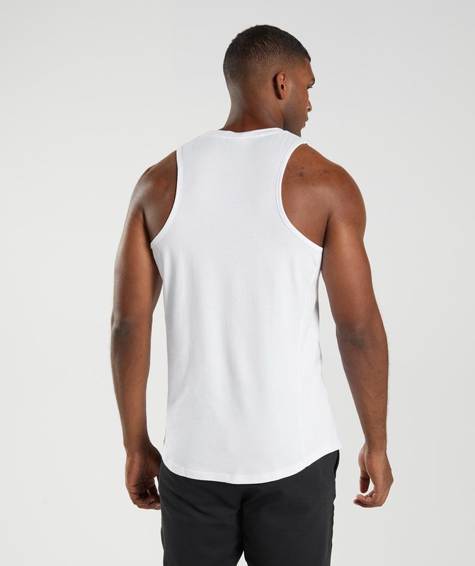 Gymshark React Tank Tanktop Wit | 62HWGLXJR