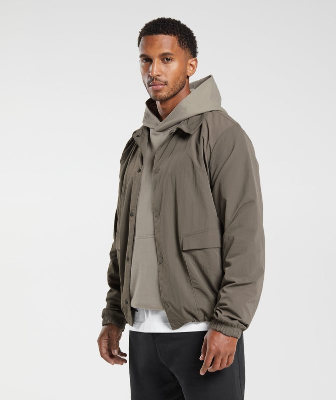 Gymshark Rest Day Commute Jacket Jackets / Outerwear Camo Bruin | 93MJDNHPO