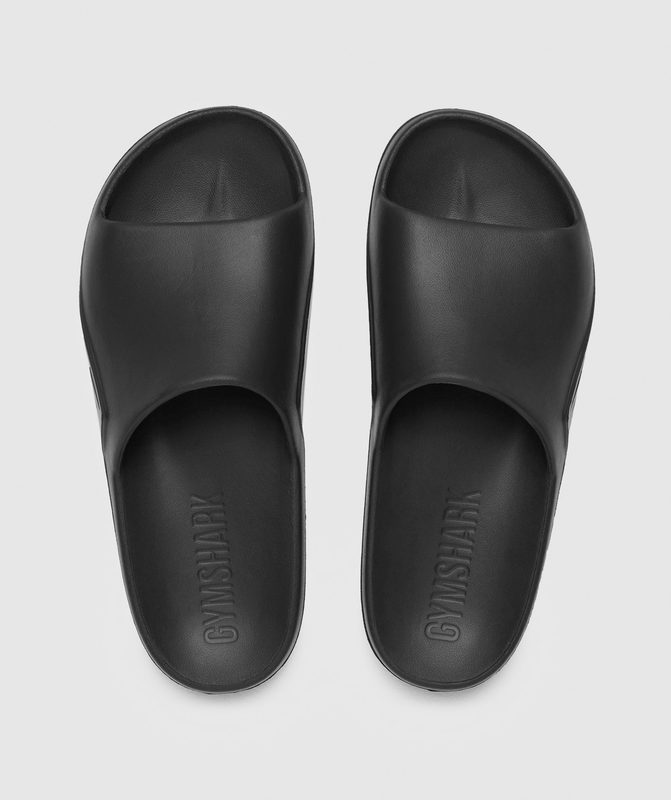 Gymshark Rest Day Slides All Slides Zwart | 18KJDHQYS