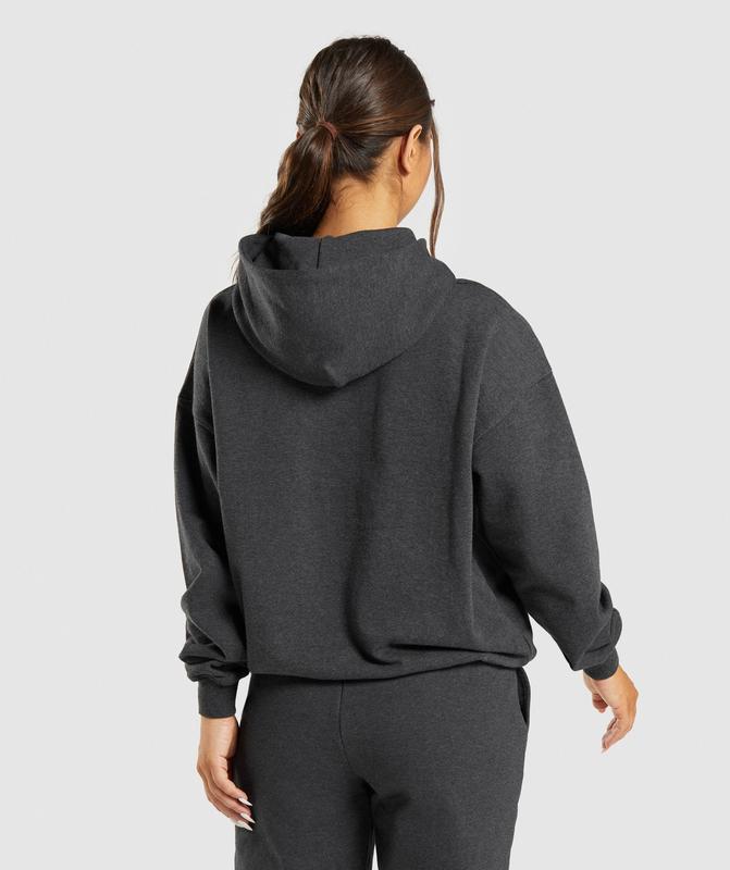 Gymshark Rest Day Sweats Hoodie Hoodies Zwart | 46ZUQTIOG