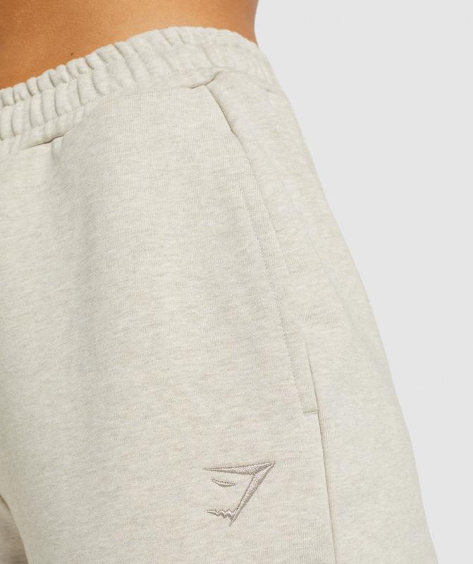 Gymshark Rest Day Sweats Joggers Broek Beige | 82KYEDSOT