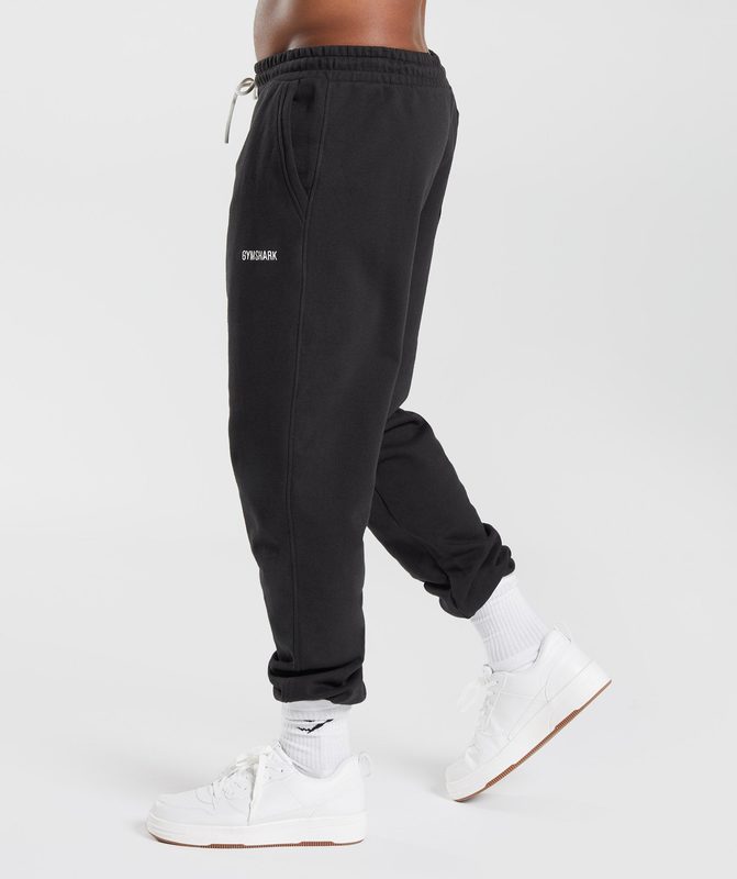 Gymshark Rest Day Sweats Joggers Joggingbroek Zwart | 01RHMVNGF