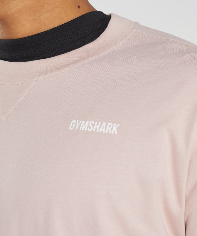 Gymshark Rest Day Sweats Long Sleeve T-Shirt Long Sleeve Top Dusty Taupe | 87EWTGBQN