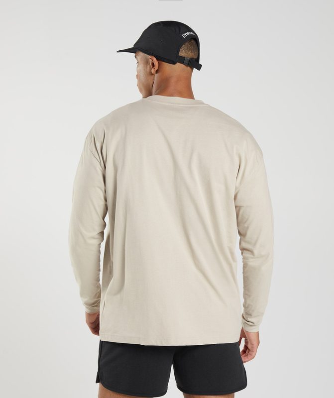 Gymshark Rest Day Sweats Long Sleeve T-Shirt Long Sleeve Top Grijs | 34VFCTGXA