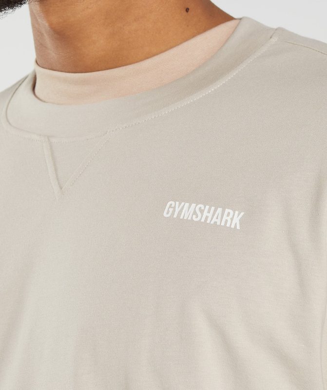 Gymshark Rest Day Sweats Long Sleeve T-Shirt Long Sleeve Top Grijs | 34VFCTGXA