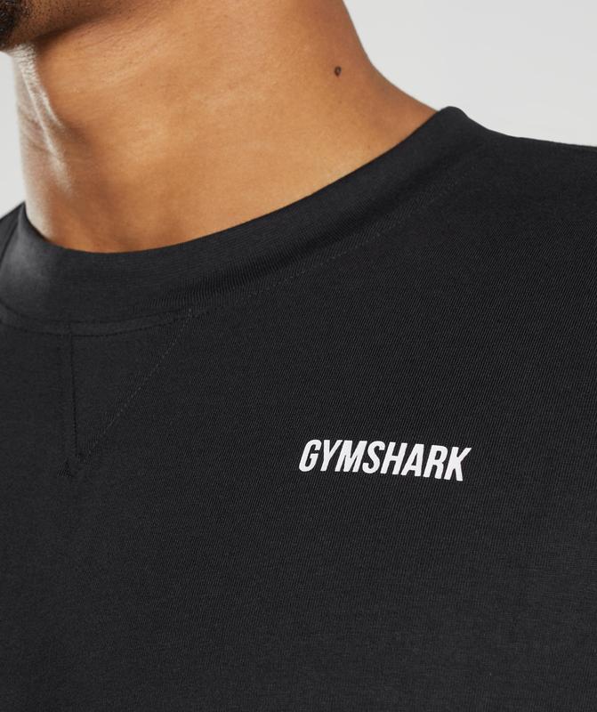 Gymshark Rest Day Sweats T-Shirt T-Shirts Zwart | 82OKYACBE