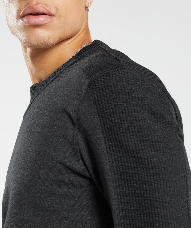 Gymshark Retake Crew Pullovers Zwart | 40KHBFQLU