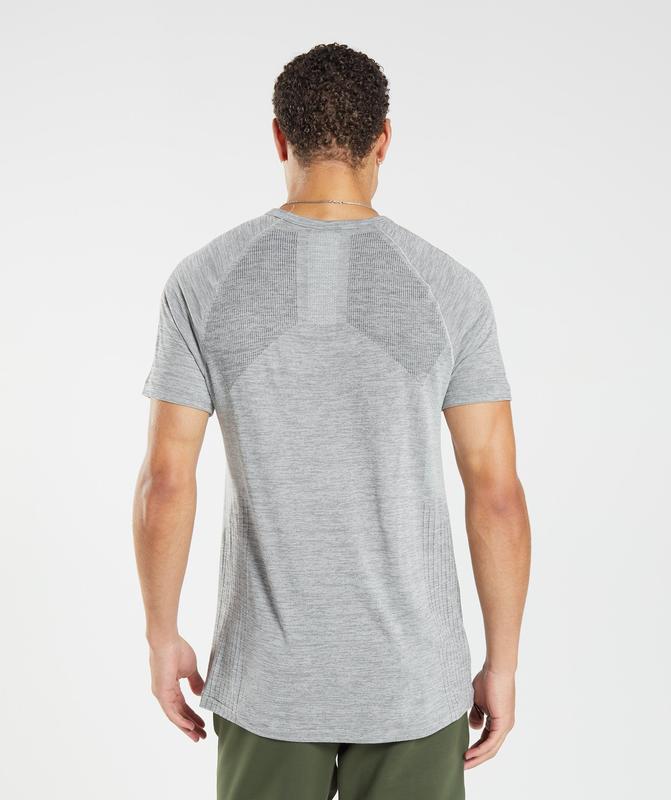 Gymshark Retake Seamless T-Shirt T-Shirts Licht | 37QZAJMKB