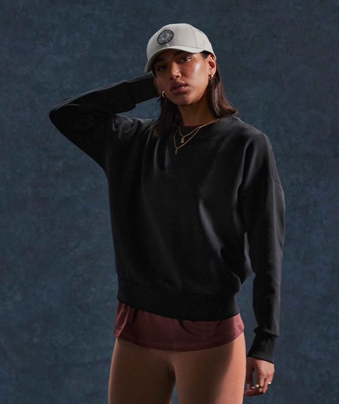 Gymshark Retake Sweat Crew Pullovers Zwart | 19TQDUIWG