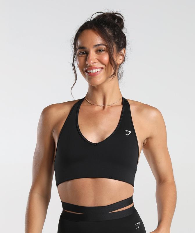 Gymshark Reversible Halterneck Sports Bra Sports Bras Zwart | 41WNAKCBE