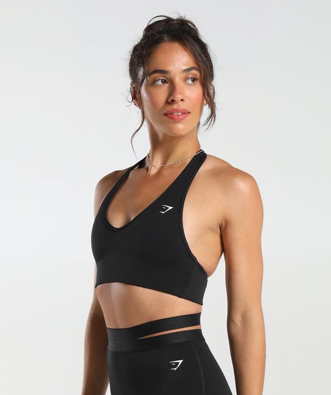 Gymshark Reversible Halterneck Sports Bra Sports Bras Zwart | 41WNAKCBE