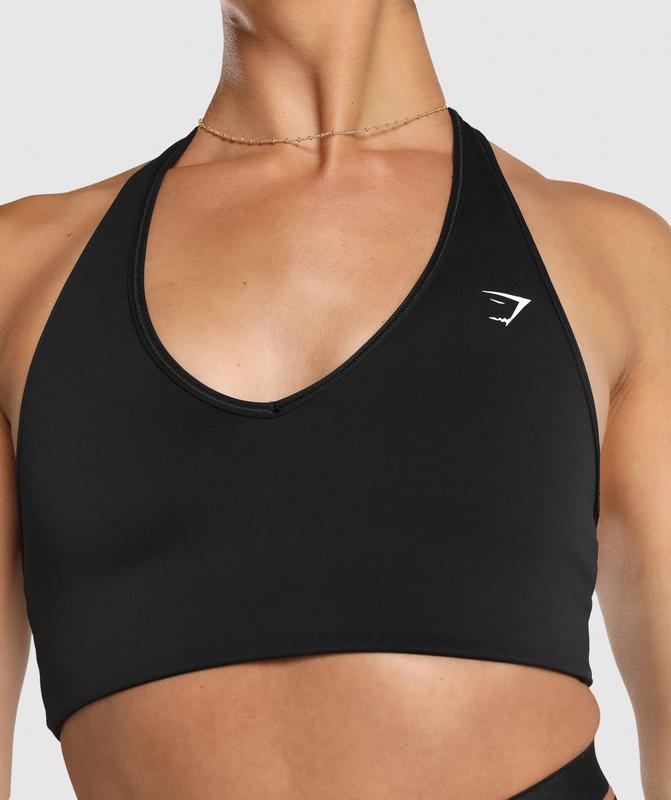 Gymshark Reversible Halterneck Sports Bra Sports Bras Zwart | 41WNAKCBE