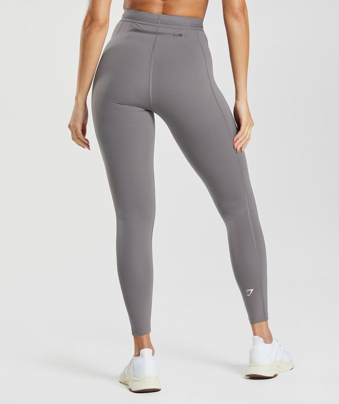 Gymshark Running Leggings Leggings Titanium Grijs | 12MSAQYCL