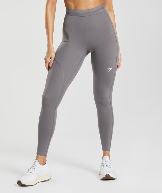 Gymshark Running Leggings Leggings Titanium Grijs | 12MSAQYCL