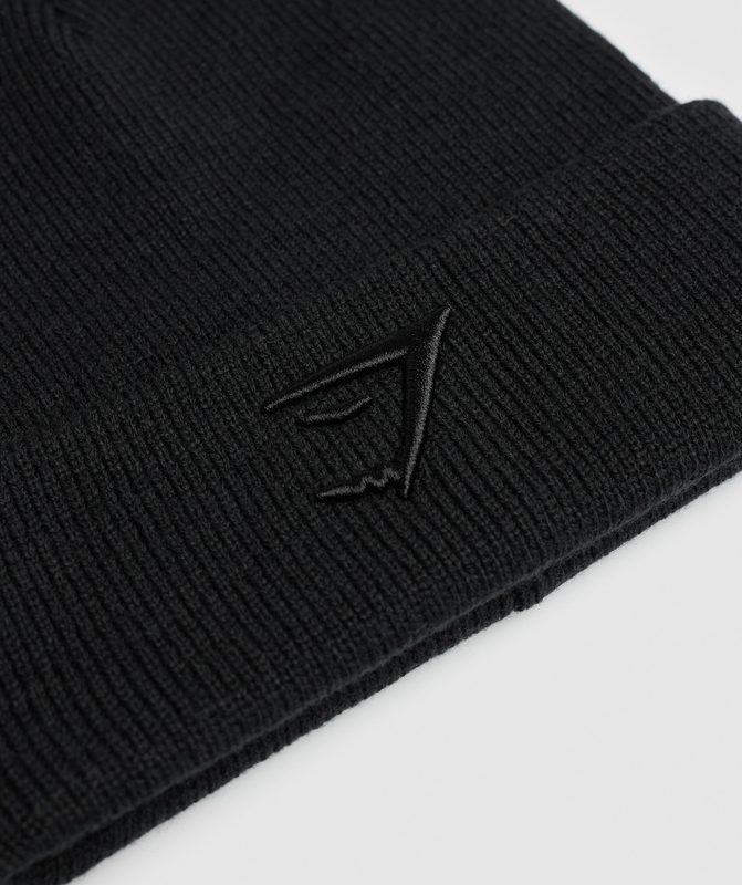 Gymshark Sharkhead Beanie Beanies Black/Black | 15KNRMSGF