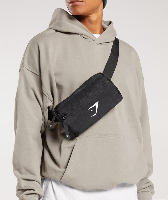 Gymshark Sharkhead Cross Body All Bags Zwart | 53QMPLBXD