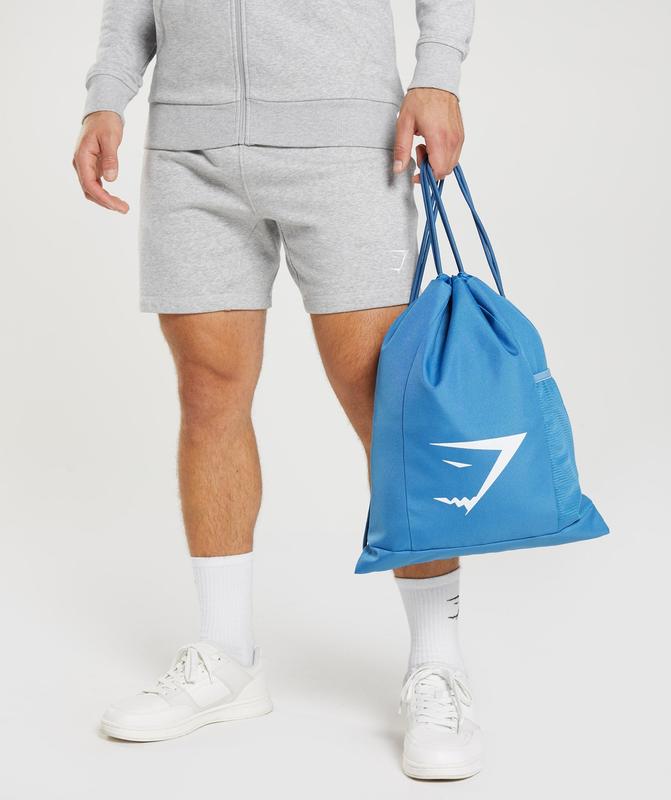 Gymshark Sharkhead Gymsack All Bags Blauw | 25FOXYNZV