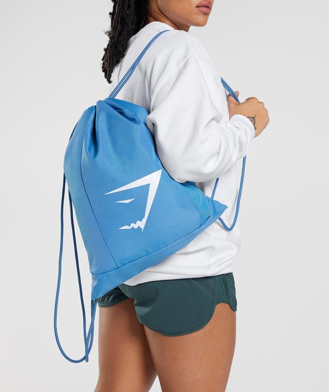 Gymshark Sharkhead Gymsack All Bags Blauw | 25FOXYNZV