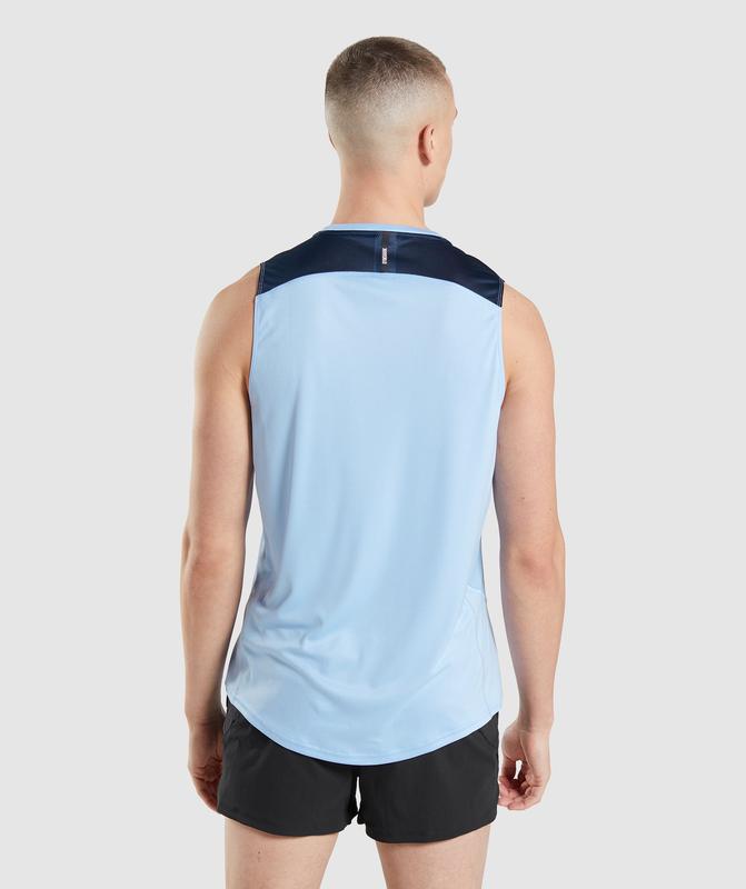 Gymshark Speed Evolve Tank Tanktop Blauw | 97GOXWBRI