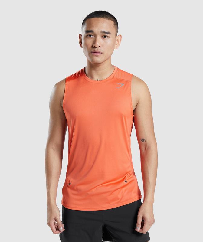 Gymshark Speed Evolve Tank Tanktop Oranje | 19BFUXMOZ