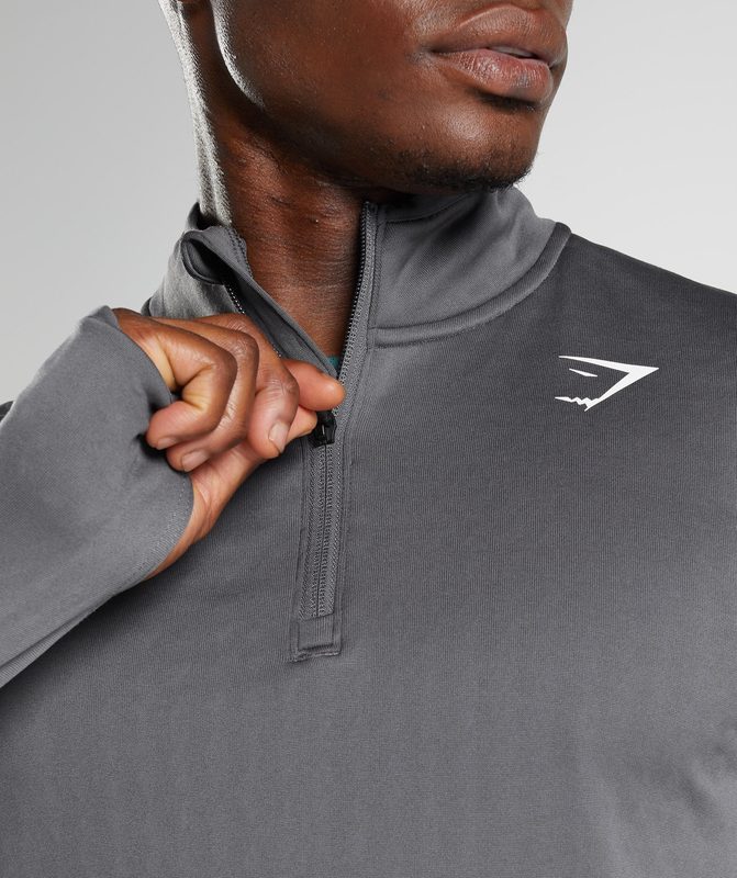 Gymshark Sport 1/4 Zip Pullovers Grijs | 42HQZOURL