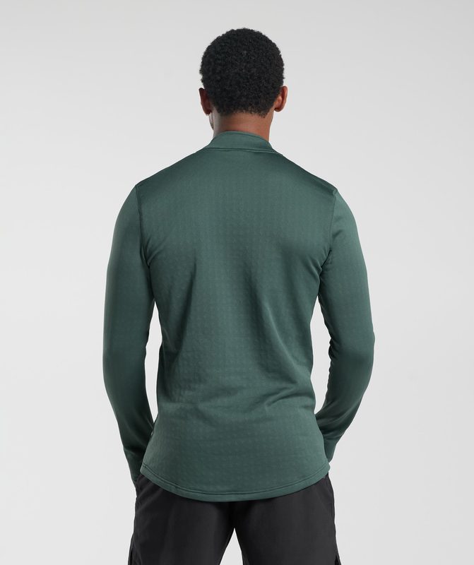 Gymshark Sport 1/4 Zip Pullovers Groen | 82PKZIDTW