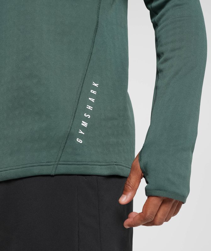 Gymshark Sport 1/4 Zip Pullovers Groen | 82PKZIDTW