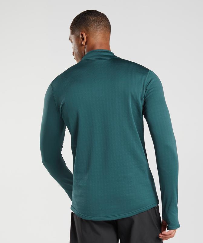 Gymshark Sport 1/4 Zip Pullovers Winter Teal | 01POSQIRF