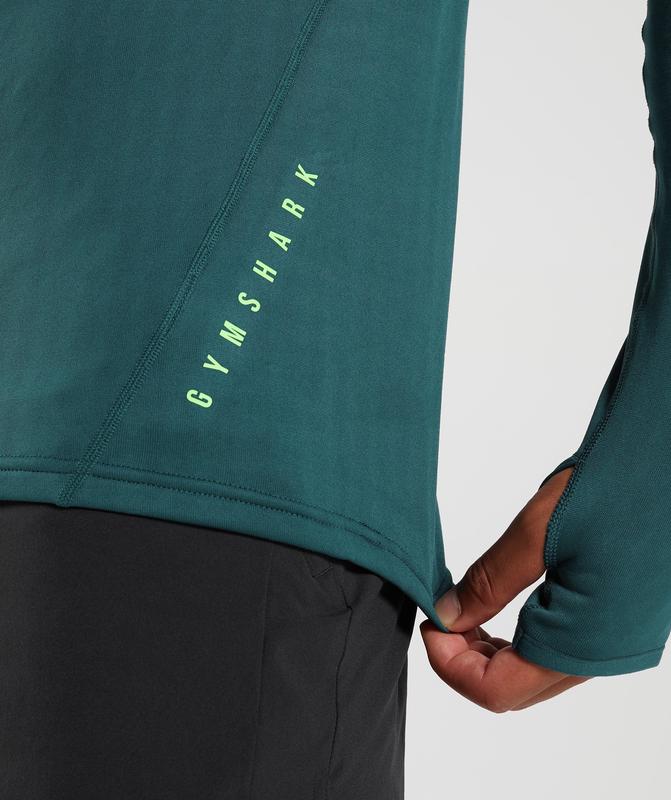 Gymshark Sport 1/4 Zip Pullovers Winter Teal | 01POSQIRF