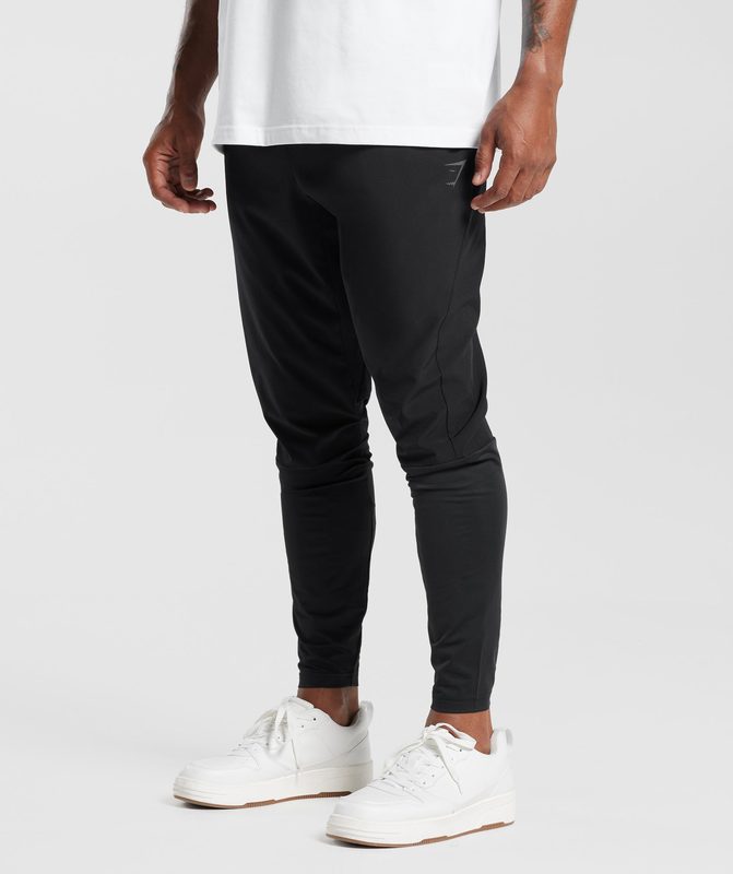 Gymshark Sport Run Pants Broek Zwart | 41ZTXIMQE