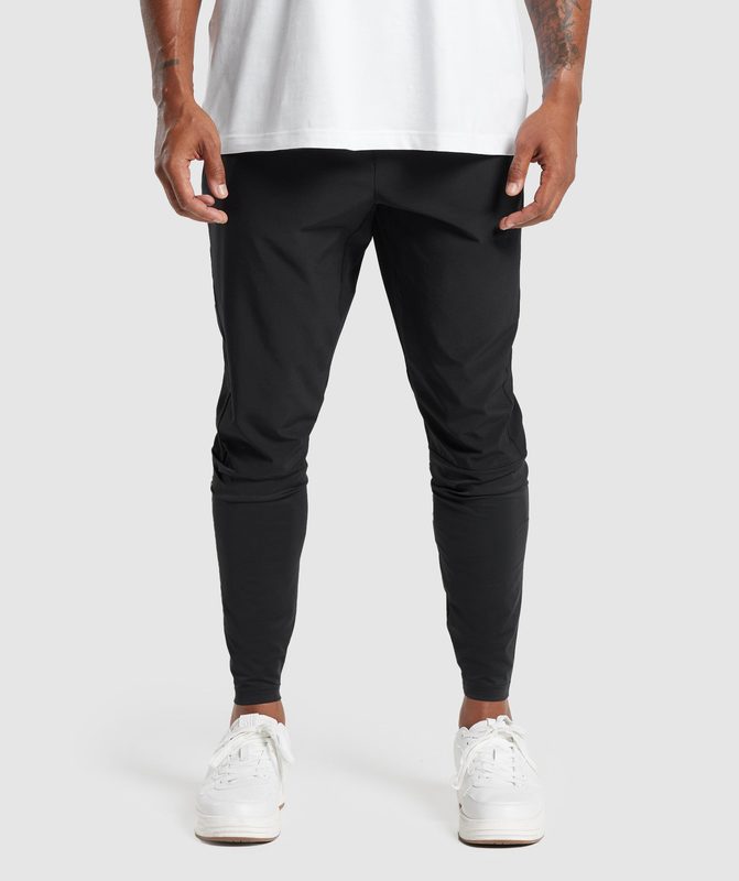 Gymshark Sport Run Pants Broek Zwart | 41ZTXIMQE