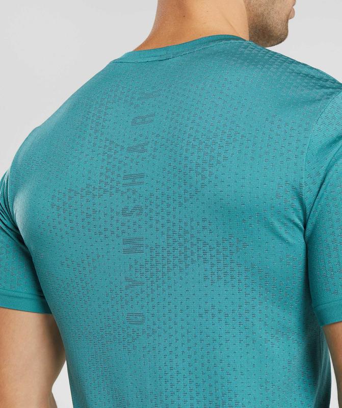 Gymshark Sport Seamless T-Shirt T-Shirts Slate Blue/Winter Teal | 91ZIXKTOL