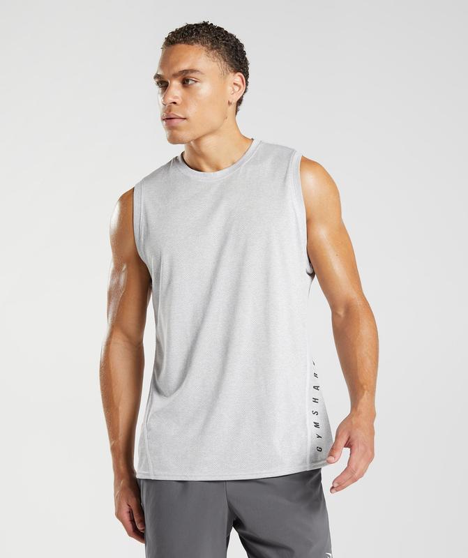 Gymshark Sport Tank Tanktop Grijs | 24MHIBTEK