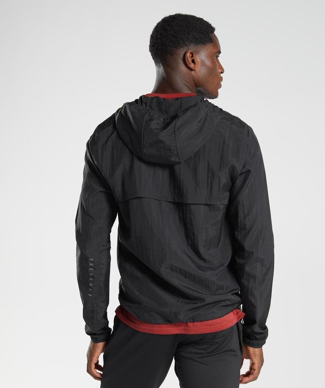 Gymshark Sport Windbreaker Jackets / Outerwear Zwart | 02XERUJPI