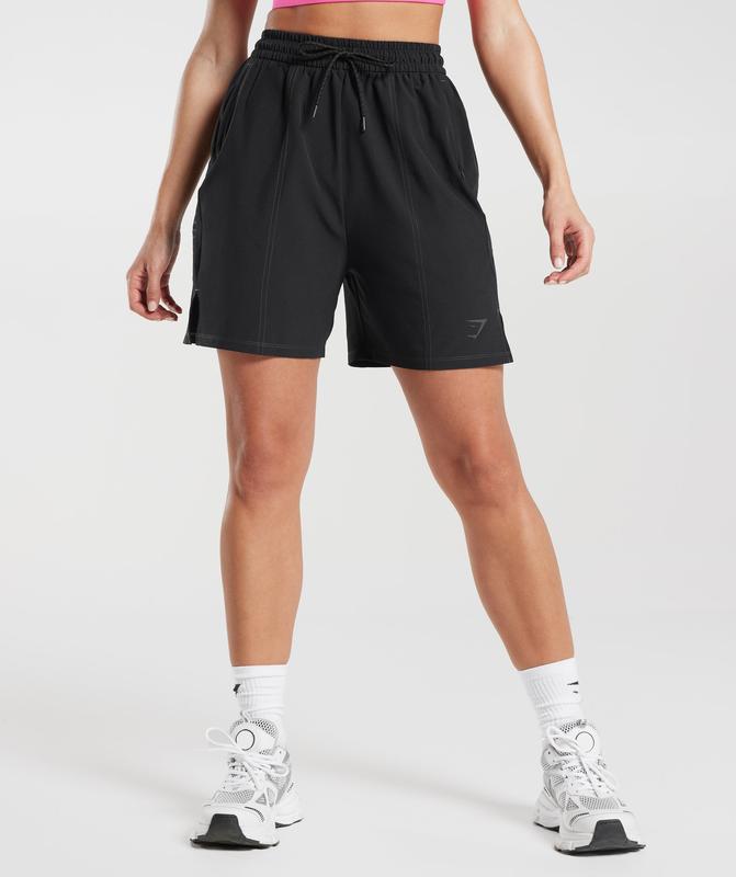 Gymshark Sport Woven Shorts Korte Broek Zwart | 74MAFSCBQ