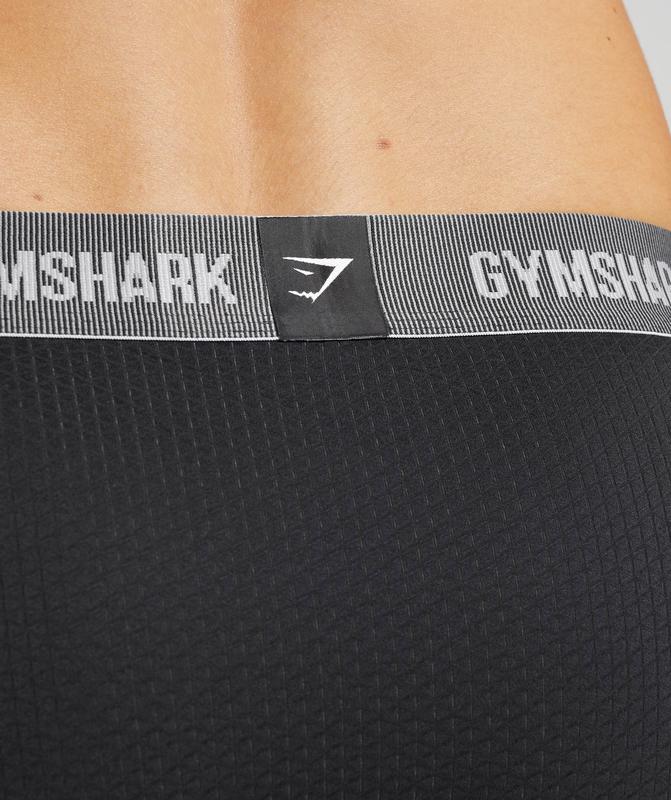 Gymshark Sports Tech Boxers 2Pk Ondergoed Zwart | 49VWEJQMC